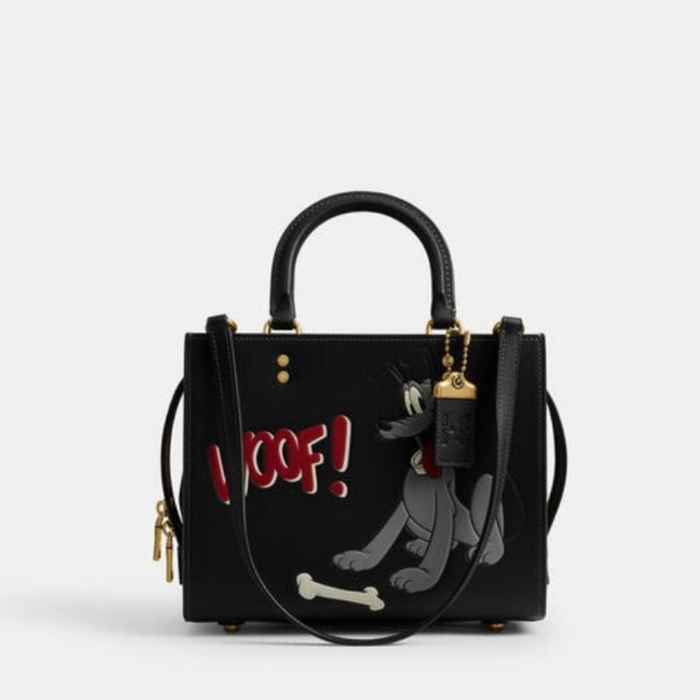 Disney X Coach Rogue Bag 25 With Pluto - Picture 9 of 10